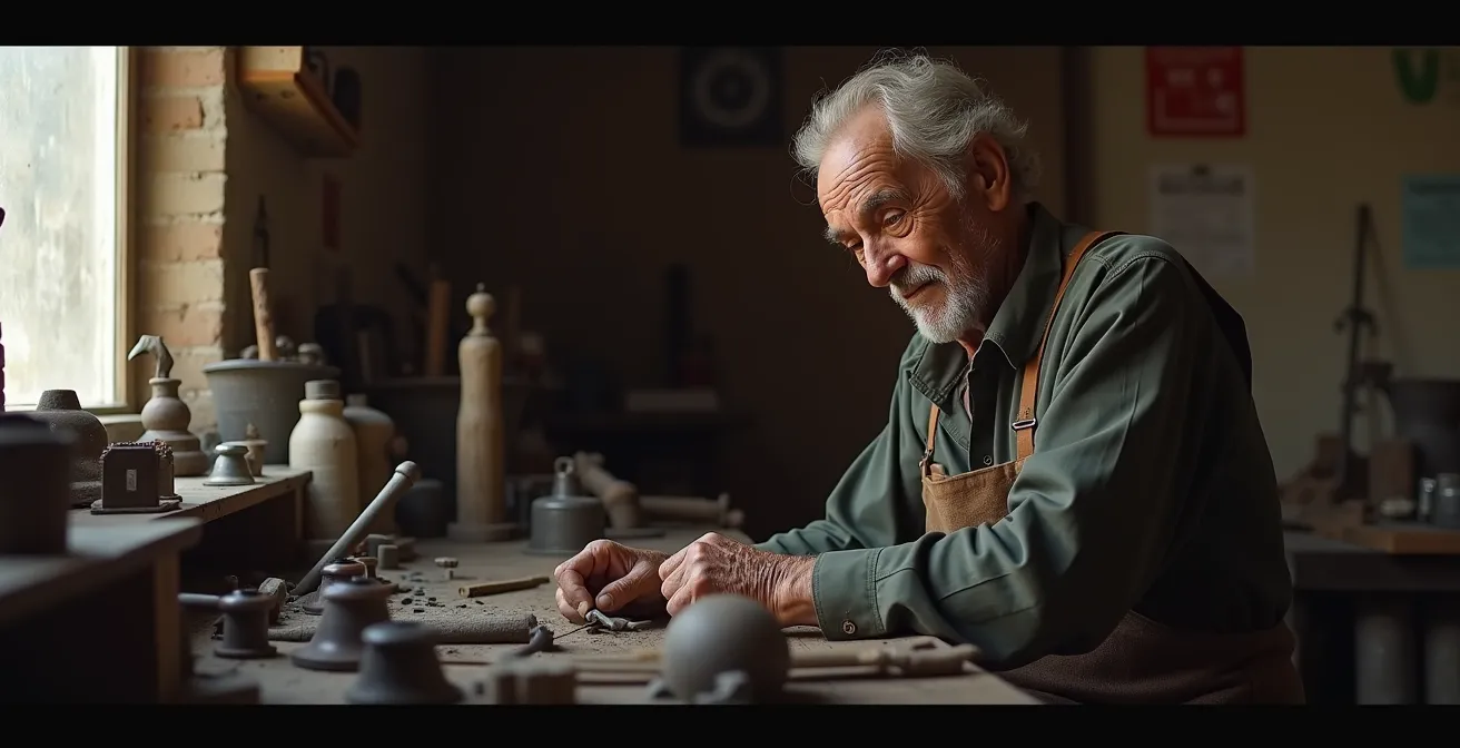 Vue contrastée montrant l'architecture noble du nord et les ateliers artisanaux du sud de la Médina