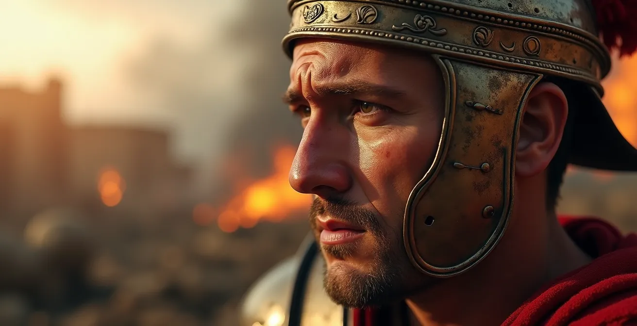 Scipion Émilien contemplant les ruines fumantes de Carthage en 146 av. J.-C.